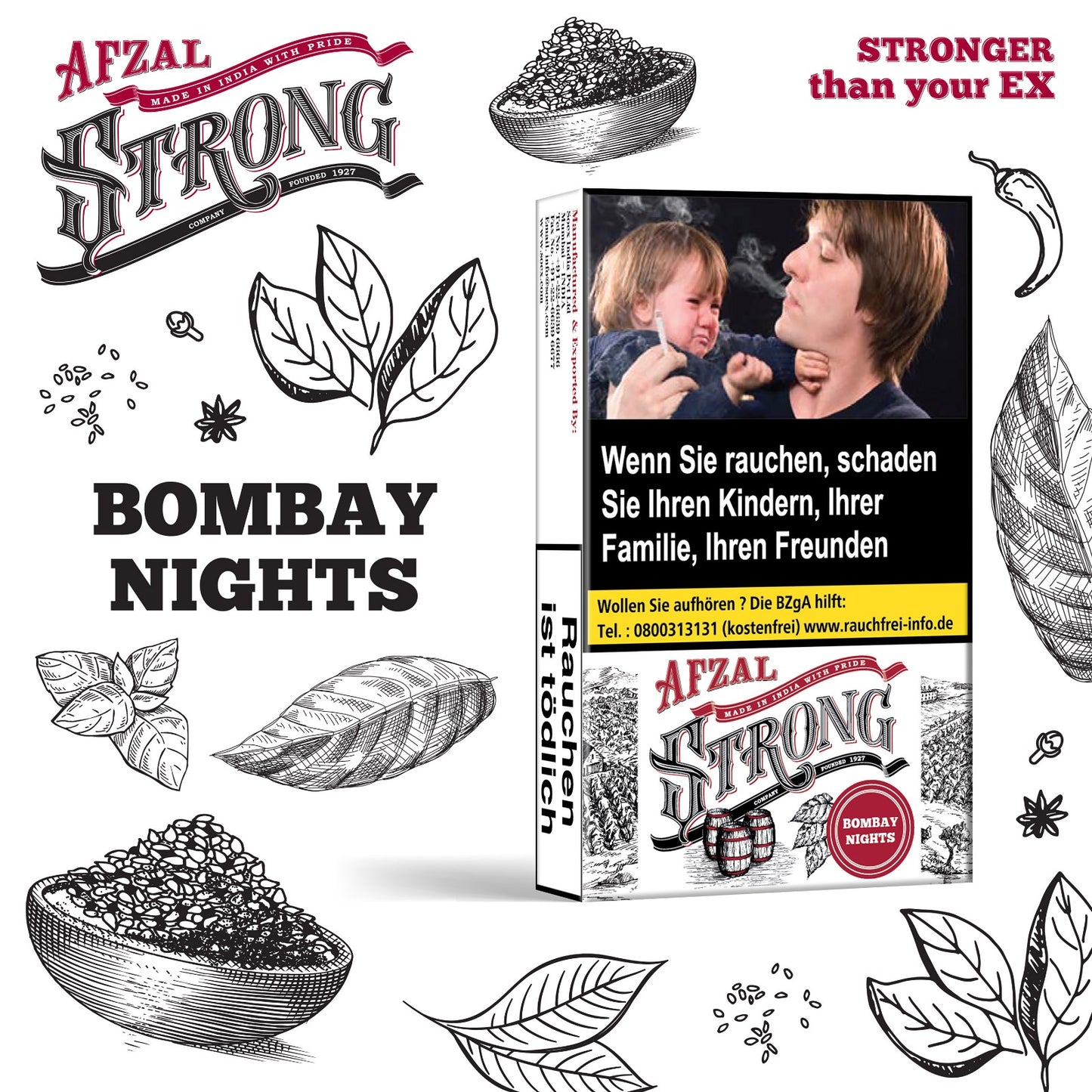 AFZAL STRONG "BOMBAY NIGHTS" - 20g