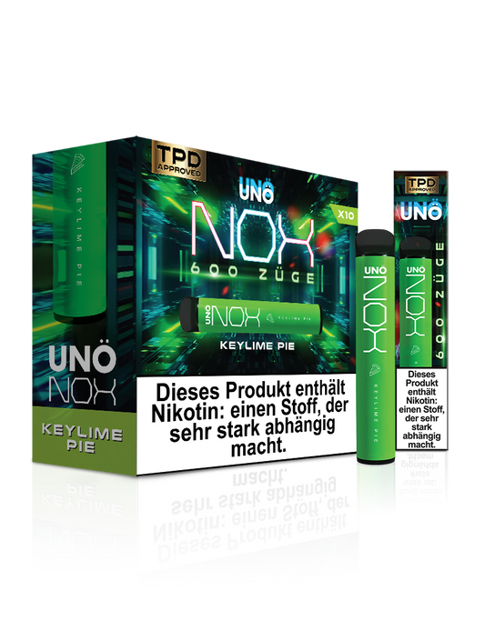 UNONOX Vapes - ca. 700 Züge - 2% Nikotin - Keylime Pie