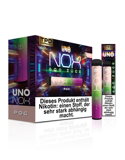 UNONOX Vapes - ca. 700 Züge - 2% Nikotin - POG